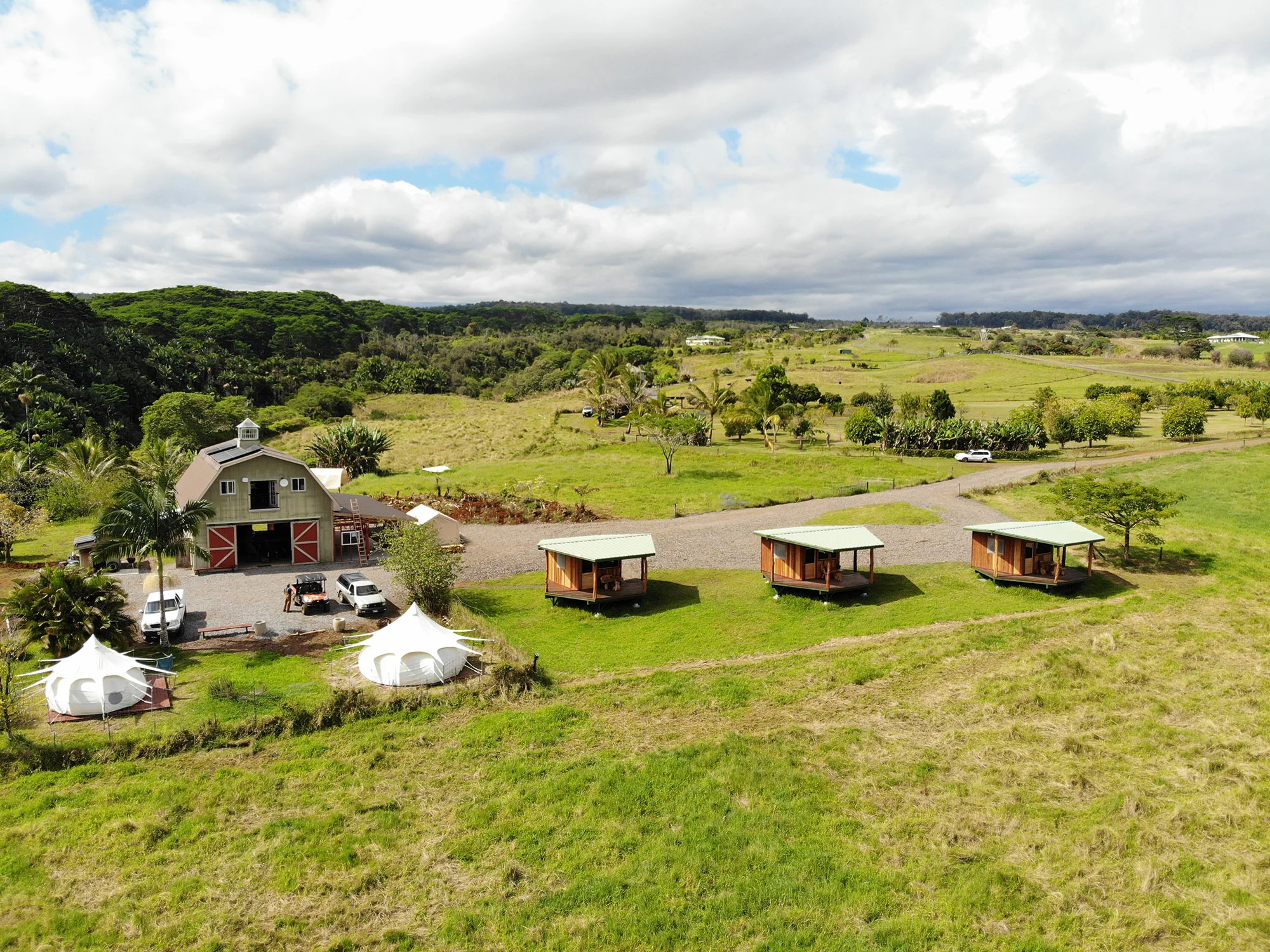 Farm near Waterfalls in Hilo, Hawaii | Kulaniapia Falls
